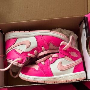 Barbie Pink Air Jordan 1s. Size 6c